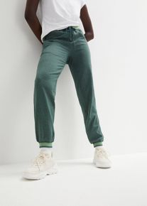 bonprix Sweathose aus Baumwoll-Mix 2er Pack, schwarz, Gr.40/42 (M), Bequeme Sweathose aus Stretch-Material mit geripptem Bund und Saum im Doppelpack, 60% Baumwolle