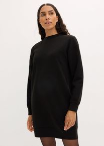 bonprix Loose-fit Sweatkleid, schwarz, Gr.36/38 (S), Sweatkleid aus dickerer Qualit&auml;t, oversized, 60% Baumwolle