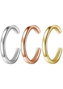 Glanzst&uuml;cke M&uuml;nchen Ohrklemme GLANZST&Uuml;CKE M&Uuml;NCHEN "Set: GSM567", rosa (silber, gelbgold, ros&eacute;gold), Ohrringe, Damen, 13, Silber 925 (Sterlingsilber), aus Sterling Silber