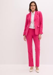 bonprix Hosenanzug, pink, Gr.46, klassischer Hosenanzug mit Viskose-Anteil