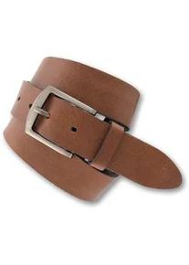 Bernd G&ouml;tz Lederg&uuml;rtel BERND G&Ouml;TZ "Lederg&uuml;rtel mit solider silberner Dornschlie&szlig;e", Herren, Gr. 100, cognac, Rindsleder, G&uuml;rtel Lederg&uuml;rtel