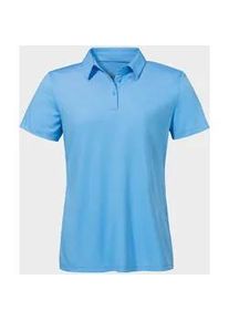 Sch&ouml;ffel Poloshirt SCH&Ouml;FFEL "CIRC Polo Shirt Tauron L", Damen, Gr. 36, 8105, blau, Oberstoff: 100% Polyester, V-Ausschnitt, Shirts