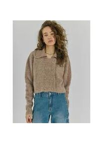 Strickpullover NORR "NORR Sweater Halli", Damen, Gr. 40, camel, Obermaterial: 32% Alpaka, 32% Wolle, 30% Nylon, 6% Elasthan, Pullover Strickpullover