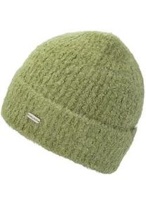 Beanie Chillouts "Esther Hat", Damen, gr&uuml;n (olive), Obermaterial: 100% Polyester, unifarben, M&uuml;tzen Beanie, mit seitlichem Chillouts Label, aus leichtem Material