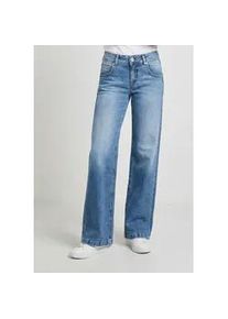 Straight-Jeans Herrlicher "Edna Denim", Damen, Gr. 31, L&auml;nge 34, light blau, Denim/Jeans, Obermaterial: 99% Baumwolle, 1% Elasthan, straight fit lang, Jeans Straight-Jeans, Straight Fit, High Waist