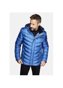 Steppjacke NEW CANADIAN, Herren, Gr. 60, blau (royalblau), 100% Polyester, unifarben, normal, ohne Ausschnitt, Jacken Steppjacke, mit Fleece-Einsatz am Innenkragen