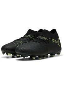 Fu&szlig;ballschuh Puma "FUTURE 8 MATCH FG/AG", Herren, Gr. 42,5, Puma schwarz, fizzy light, gr&uuml;n terrain, Synthetik, Schuhe Fu&szlig;ballschuh, f&uuml;r Rasenpl&auml;tze, kn&ouml;chelhohe Form, mit Schn&uuml;rung