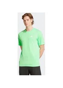 T-Shirt Adidas PERFORMANCE "TRAIN ESSENTIALS FEELREADY TRAINING", Herren, Gr. L, lime burst, wei&szlig;, Obermaterial: 70% Polyester, 30% Baumwolle, normal, Rundhals, Shirts T-Shirt