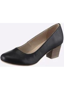 Pumps Andrea Conti, Damen, Gr. 42, nachtblau, Lederimitat, Schuhe Pumps