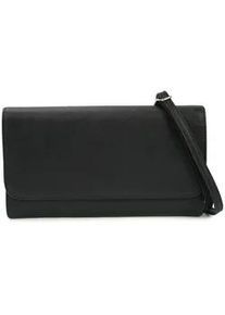 Schultertasche Harpa "LEVELLE", Damen, Gr. B/H/T: 4cm x 14cm x 25cm, schwarz, Polyurethan (PU), unifarben, Taschen Schultertasche, mit vielen F&auml;chern