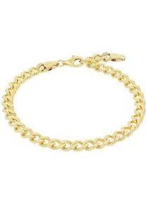 Panzerarmband Amor, gelbgoldfarben, Armb&auml;nder, Herren, 21cm, Silber 925 (Sterlingsilber), Panzerarmband