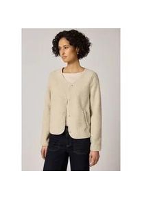 Cardigan Street One, Damen, Gr. 42, soft fawn beige, Stoff, 100% Polyester, unifarben, normal normal, V-Ausschnitt, abgesteppt, Strickjacken, mit V-Ausschnitt
