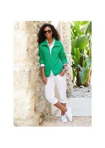 Strickjacke Heine, Damen, Gr. 40, grasgr&uuml;n, 100% Baumwolle, unifarben, Strickjacken Strickjacke