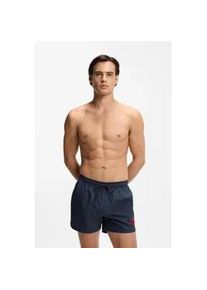 Badeshorts HUGO UNDERWEAR "DOMINICA", Herren, Gr. XL (54), N-Gr, marine, Web, Obermaterial: 100% Polyacryl, Badehosen Badeshorts