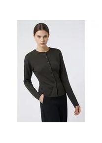 Strickjacke Only "ONLLUCY LS O-NECK CARDIGAN EX KNT", Damen, Gr. L, chocolate torte detail:dtm buttons, Strick, Obermaterial: 50% Polyester, 36% Viskose, 14% Nylon, unifarben, regular fit normal, Rundhals, Strickjacken Strickjacke, Materialmix, regular fit, Rundhals