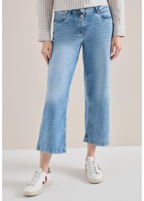 Loose-fit-Jeans Cecil "Style Neele", Damen, Gr. 28, L&auml;nge 26, light blau washed, Denim/Jeans, Obermaterial: 78% Baumwolle, 20% Polyester, 2% Elasthan. Futter: 52% Polyester, 48% Baumwolle, unifarben, loose fit 7/8-L&auml;nge, Jeans Loose-fit-Jeans, mit Stretch, Topseller