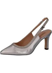 High-Heel-Pumps Peter Kaiser "Peter Kaiser Pumps Leder", Damen, Gr. 38,5, silber, Leder, Schuhe