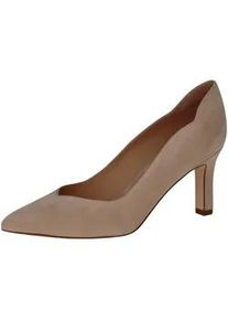 High-Heel-Pumps Peter Kaiser "Peter Kaiser Pumps Veloursleder", Damen, Gr. 38, beige (sand), Veloursleder, Schuhe