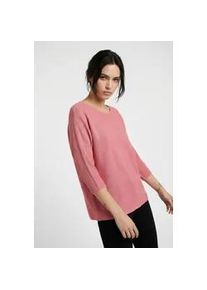 V&eacute;ro Moda 3/4 Arm-Pullover VERO MODA "VMNORA 3/4 BOATNECK BLOUSE NOOS", Damen, Gr. XS, coral paradise, Rippstrick, Obermaterial: 63% Polyester, 32% Viskose, 5% Wolle, unifarben, normal, U-Boot-Ausschnitt, Fledermaus&auml;rmel, Pullover, mit Fledermaus&auml;rmeln