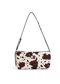 Tommy Hilfiger Schultertasche TOMMY JEANS "TJW MUST COW SHOULDER BAG", Damen, Gr. B/H/T: 25,5cm x 13cm x 4,5cm, kuhprint, Leder, Taschen Schultertasche, Damen Tragetasche, Umh&auml;ngetasche in modischem Kuh-Print