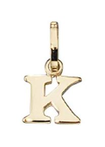Buchstabenanh&auml;nger Jobo "Anh&auml;nger Buchstabe", gelbgold 333, Schmuckanh&auml;nger, Damen, K, Gelbgold 333, 333 Gold