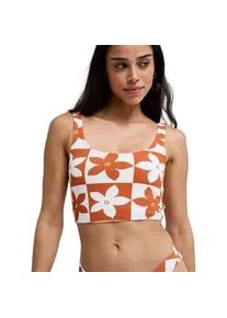 Tankini-Top Roxy "Hazy Days", Damen, Gr. XS, Cup B, ginger spice flora, Obermaterial: 95% Nylon, 5% Elasthan;, Bikini-Oberteile
