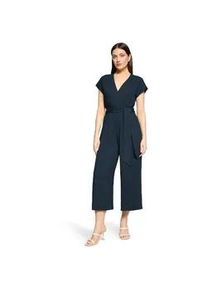 Overall Betty Barclay "Damen mit Eingrifftaschen", Damen, Gr. 38, Normalgr&ouml;&szlig;en, dunkelblau, Obermaterial: 95% Polyester, 5% Elasthan, figurumspielend, V-Ausschnitt, Overalls Overall