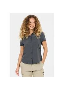 Kurzarmbluse WHISTLER "Jeromy", Damen, Gr. 50, dunkelblau, 92% Polyester, 8% Elasthan, unifarben, normal, ohne Ausschnitt, Blusen, Quick Dry