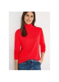 Rollkragenpullover Cecil, Damen, Gr. XXL (46), pumkin orange, Strick, Obermaterial: 60% Baumwolle, 40% Viskose, unifarben, tailliert h&uuml;ftbedeckend, Rundhals, Pullover Rollkragenpullover, mit Viskose