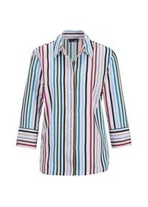 Hemdbluse GOLDNER "Bluse", Damen, Gr. 38, bunt (bunt, gestreift), Obermaterial: 100% Polyester PES., Modisch, gerade, Manschette, Blusen Hemdbluse, Knopfleiste