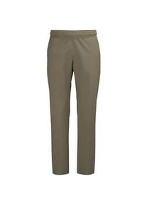 Jerseyhose TRIGEMA "TRIGEMA Hose DELUXE Baumwolle", Damen, Gr. 3XL, US-Gr&ouml;&szlig;en, taupe, Single Jersey, 100% Baumwolle, Hosen Jerseyhose
