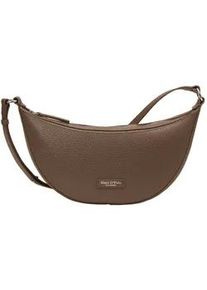 Marc O'Polo Umh&auml;ngetasche MARC O'POLO "aus fein genarbtem Rindleder", Damen, Gr. B/H/T: 38cm x 17cm x 7cm, faded braun, Leder, unifarben, Taschen Umh&auml;ngetasche