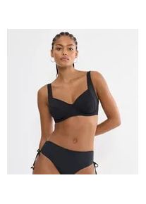 B&uuml;gel-Bikini-Top Triumph "Summer Twist W 01", Damen, Gr. 44, Cup G, schwarz, Microfaser, Obermaterial: 77% Polyamid, 23% Elasthan, Bikini-Oberteile, Minimizer - verkleinert die Brust optisch um eine Cup-Gr&ouml;&szlig;e