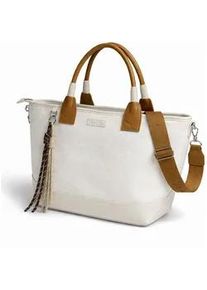 Umh&auml;ngetasche TONI & FRIENDS "Landsberg", Damen, Gr. B/H/T: 46cm x 27cm x 13cm onesize, wei&szlig;, Taschen Umh&auml;ngetasche, aus Stoff, mit langem Riemen