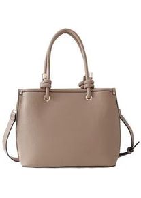 Henkeltasche Marco Tozzi, Herren, Gr. B/H/T: 25cm x 19cm x 11cm, braun, Lederimitat, unifarben, Taschen, Damen Umh&auml;ngetasche, Schultertasche mit wertigm Logoschriftzug