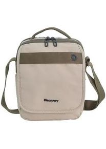 Schultertasche DISCOVERY "Downtown", Damen, Gr. B/H/T: 22cm x 27cm x 12cm, sand, Kunstfaser, mehrfarbig, Taschen Schultertasche, Kleine Discovery Umh&auml;ngetasche aus RPET Polyester