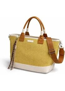 Umh&auml;ngetasche TONI & FRIENDS "Landsberg", Damen, Gr. B/H/T: 46cm x 27cm x 13cm onesize, senf, Taschen Umh&auml;ngetasche, aus Stoff, mit langem Riemen