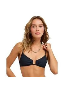 Bandeau-Bikini-Top Roxy "Roxy Love", Damen, Gr. S, Cup B, anthrazit, Obermaterial: 91% Nylon, 9% Elasthan;, Bikini-Oberteile