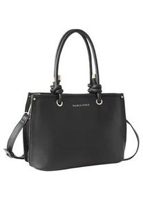 Henkeltasche Marco Tozzi, Herren, Gr. B/H/T: 25cm x 19cm x 11cm, schwarz, Lederimitat, unifarben, Taschen, Damen Umh&auml;ngetasche, Schultertasche mit wertigm Logoschriftzug