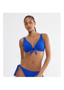 B&uuml;gel-Bikini-Top Triumph "Summer Twist W", Damen, Gr. 38, Cup F, racing blau, Microfaser, Obermaterial: 77% Polyamid, 23% Elasthan, Bikini-Oberteile, Eleganz und Komfort