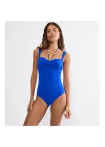 Badeanzug Triumph "Summer Twist OPD 01", Damen, Gr. 46, Cup D, racing blau, Microfaser, Obermaterial: 77% Polyamid, 23% Elasthan, Badeanz&uuml;ge Badeanzug, Eleganz und Komfort