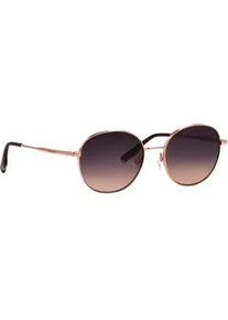 Sonnenbrille Tom Tailor "Modell 675000", Damen, ros&eacute;, metallic, Sonnenbrillen Sonnenbrille, Form Rund, Logoschriftzug auf B&uuml;gel, Metallfassung