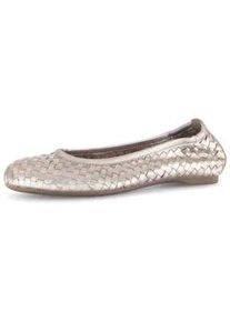 Ballerina Gabor "Eleganter Ballerina", Damen, Gr. 35, gold, Schuhe Ballerina