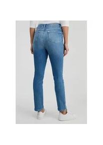 Straight-Jeans WONDERJEANS "High Waist Straigth", Damen, Gr. 36, L&auml;nge 32, mid blau 330, Denim/Jeans, Obermaterial: 93% Baumwolle, 4% Polyester, 3% Elasthan, straight fit lang, Jeans Straight-Jeans, mit Stretch