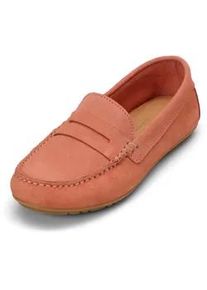 Marc O'Polo Mokassin MARC O'POLO "aus Velours-Rindleder", Damen, Gr. 36, lobster bisque, Obermaterial: 100% Leder (Rind), unifarben, Schuhe Mokassin