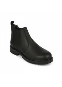 Winterstiefel Wrangler "YUMA CHELSEA MEN MID", Herren, Gr. 40, triple schwarz, Leder, Schuhe Winterstiefel