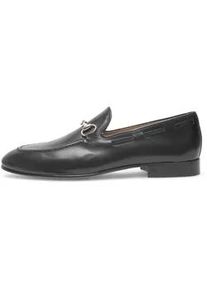 Loafer Henry Stevens "Maxwell HL", Herren, Gr. 47, schwarz, Kalbsleder, Schuhe Loafer
