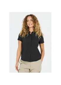 Kurzarmbluse WHISTLER "Jeromy", Damen, Gr. 38, schwarz, 92% Polyester, 8% Elasthan, unifarben, normal, ohne Ausschnitt, Blusen, Quick Dry