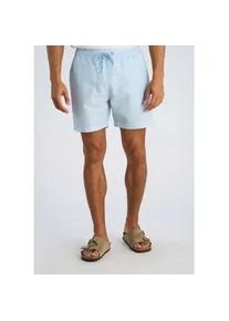 Badehose LINDBERGH "Bademode Loose Fit", Herren, Gr. S, Normalgr&ouml;&szlig;en, lt blau, Obermaterial: 55% Polyester, 29% Elastomultiester, 16% Baumwolle, gestreift, Badehosen Badehose