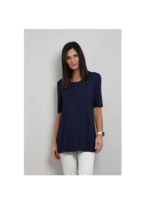 Longshirt Seidel Moden "Otto exclusiv", Damen, Gr. 40, navy, Jersey, Obermaterial: 94% Viskose, 6% Elasthan, unifarben, normal Po-bedeckend, Rundhals, Shirts Longshirt, Halbarm Shirt - mit Viskose- MADE IN GERMANY